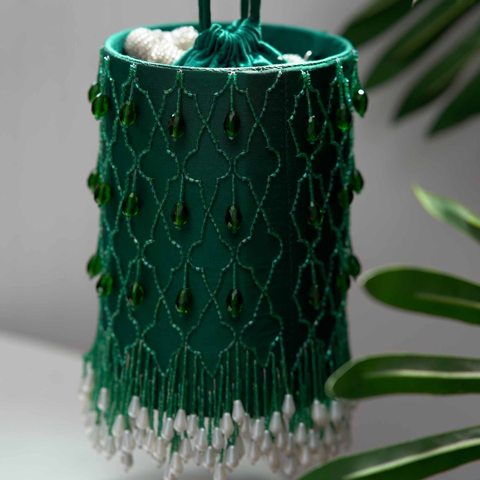 Emerald Bucket Bag