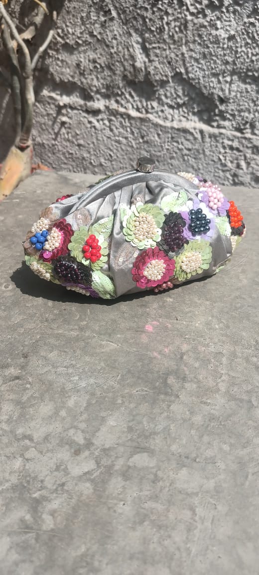 Multi floral pouch