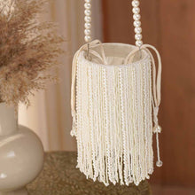 Pearl Fringe Bucket Bag